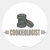 Funny Cookies Ronde Sticker (Voorkant)