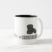 Funny Cookies Tweekleurige Koffiemok (Voorkant rechts)