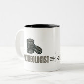 Funny Cookies Tweekleurige Koffiemok (Voorkant links)