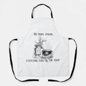 Funny Cooking Apron for Chefs All-Over Print Apron Schort (Voorkant)