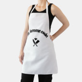 Funny Cooking Apron - “Yo, Lemme Cook!” Meme Quote Schort (Insitu)