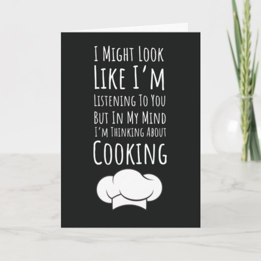 Funny Cooking Cards Humor Sarcastic Friend Kaart (Voorkant)