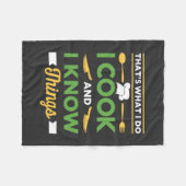 Funny Cooking Fleece Deken (Voorkant (Horizontaal))