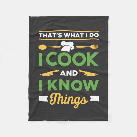 Funny Cooking Fleece Deken (Voorkant)