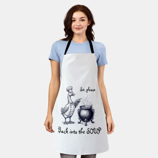 Funny Cooking  for Chef All-Over Print Apron Schort (Gedragen)