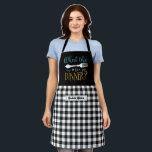 Funny Cooking Fork Pun Black White Play Schort<br><div class="desc">Grappig en cool geschreeuw om het koken leuker te maken. Gepersonaliseerd geschenk voor familie en vrienden die graag koken, bakken en een nieuw recept proberen in de keuken. Pas de formulering aan zodat deze bij uw gelegenheid past. U kunt het Hulpmiddel van het Ontwerp gebruiken om het doopvonttype, de doopvontkleur...</div>