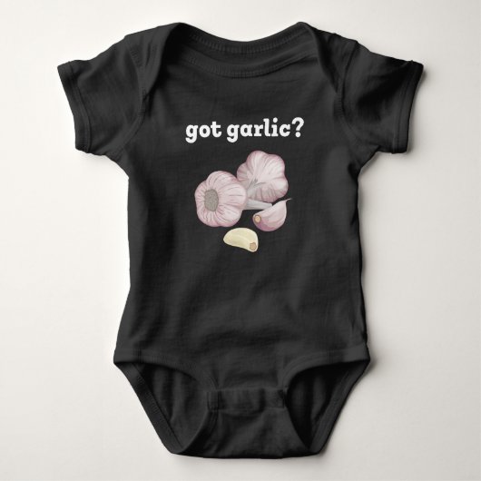 Funny Cooking Garlic Clove Bulbs Romper (Voorkant)