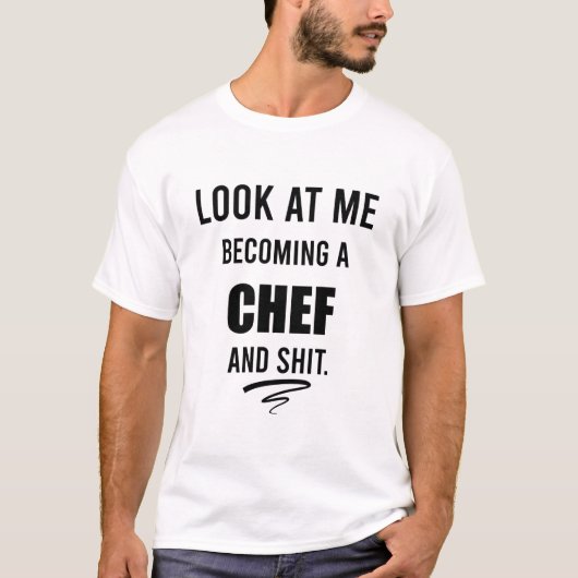 Funny Cooking Gift for Chef Funny Chef Shirt (Voorkant)