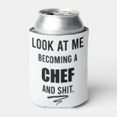 Funny Cooking Gift for Chef Funny Chef Shirt Blikjeskoeler (Blikje Voorkant)