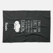 Funny Cooking Gifts Chefs Cooks Men Women Custom Theedoek (Horizontaal)