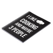Funny Cooking Gifts Humor Chef Humorous Notitieboek (Linkerzijde)