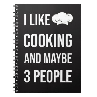 Funny Cooking Gifts Humor Chef Humorous Notitieboek