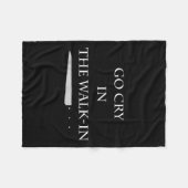 Funny Cooking Go Cry In The Walk-in Culinary Quote Fleece Deken (Voorkant (Horizontaal))