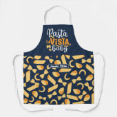 Funny Cooking Pasta La Vista Italiaans voedselpatr Schort (Voorkant)
