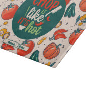 Funny Cooking Pun  Vegetable Food Pattern Snijplank (Hoek)