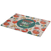 Funny Cooking Pun  Vegetable Food Pattern Snijplank (Hoek)