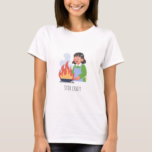 Funny Cooking T-shirt (Voorkant)