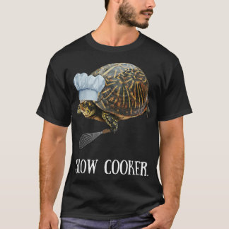Funny Cooking TSlow Cooker Turtle T-shirt