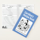 Funny Cook's gepersonaliseerde recept Notitieboek (Binnen)