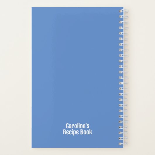 Funny Cook's gepersonaliseerde recept Notitieboek (Achterkant)