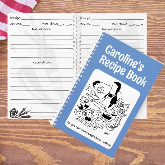 Funny Cook's gepersonaliseerde recept Notitieboek