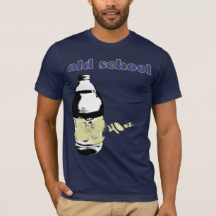 Funny Cool 40 oz Remix Liquor Custom Old School T-shirt