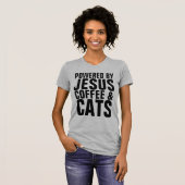 Funny Cool CAT-shirten, CATS COFFEE JESUS T-shirt (Voorkant volledig)