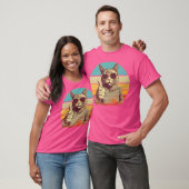 Funny Cool Cat With Sunglasses Thumbs Up Sunglasse T-shirt (Unisex)