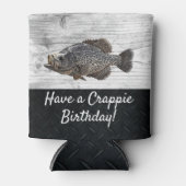 Funny Cool Crappie Vist Birthday Pun Blikjeskoeler (Voorkant)