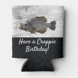 Funny Cool Crappie Vist Birthday Pun Blikjeskoeler