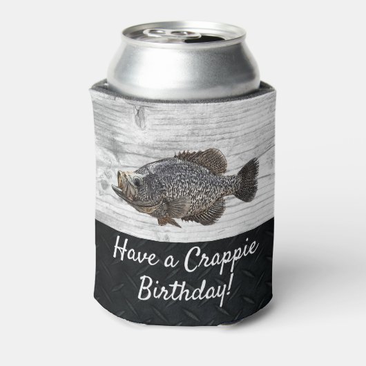 Funny Cool Crappie Vist Birthday Pun Blikjeskoeler (Blikje Achterkant)
