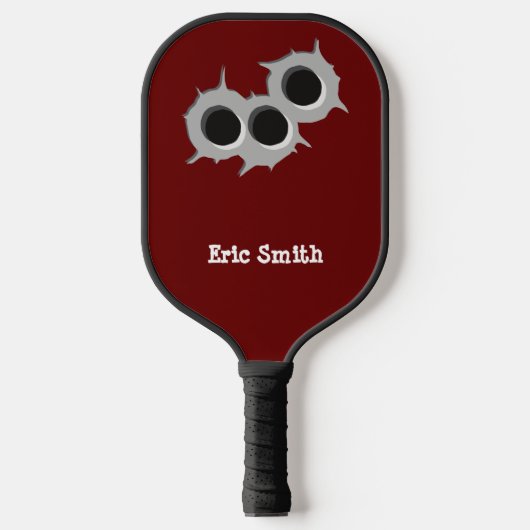 Funny Cool Design 3 (Drie) Holes Personalized Pickleball Paddle (Voorkant)