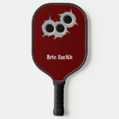 Funny Cool Design 3 (Drie) Holes Personalized Pickleball Paddle (Achterkant)