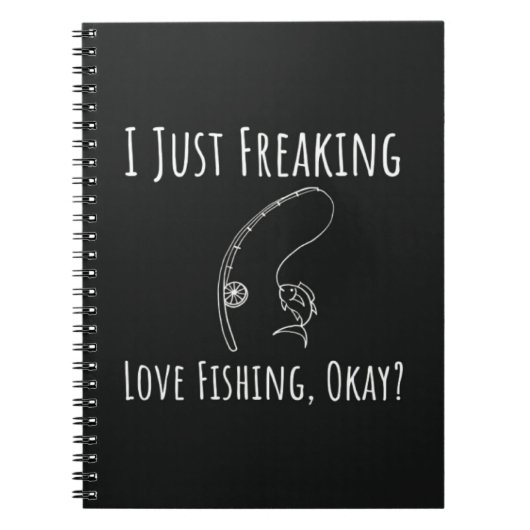 Funny Cool Fishing Gifts Fisherman Angler Humor Notitieboek (Voorkant)