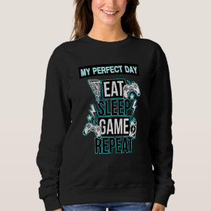Funny Cool Gamer Mijn perfecte dag videospellen Trui