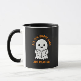 Funny Cool Ghost GHOUL Kinder zijn Reading Mok