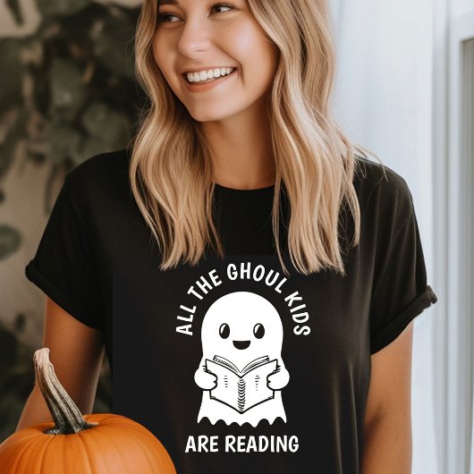 Funny Cool Ghost GHOUL Kinder zijn Reading T-shirt