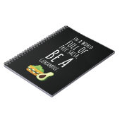 Funny Cool Gifts For Guacamole Lovers Cute Avocado Notitieboek (Linkerzijde)