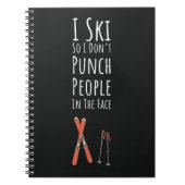 Funny Cool Gifts For Ski Lovers Skiers Skiing Notitieboek (Voorkant)