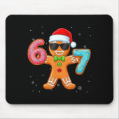Funny Cool Gingerbread Six Seven 67 Ice Cream Drip Muismat (Voorkant)