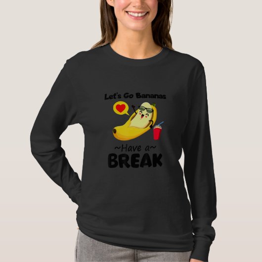 Funny Cool Laten we Banana een breekbeeld geven T-shirt (Voorkant)