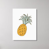 Funny cool pineapple  canvas afdruk (Voorkant)