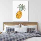 Funny cool pineapple  canvas afdruk (Insitu (Slaapkamer))