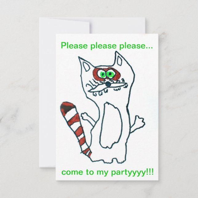 Funny Cool Raccoon - Cute Animal Birthday Friend (Voorkant)