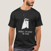  Funny Cool Smoking Cat Quote  T-shirt (Voorkant)