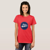Funny Cool Sports Team Logo Uw eigen teamnaam T-shirt (Voorkant volledig)