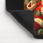 Funny Cool Sungles Cigar And Milk Santa Christmas  Muismat (Hoek)