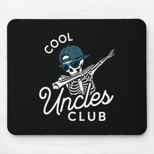 Funny Cool Uncles Club Shirt Funny Skeleton Uncle  Muismat (Voorkant)