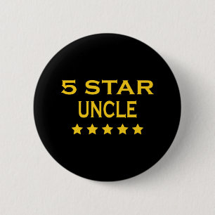 Funny Cool Uncles : Vijf sterren oom Ronde Button 5,7 Cm