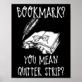 Funny Cool Unieke Bladwijzer Perfect Book Nerd Gif Poster (Voorkant)